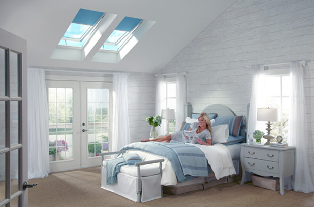 Bedroom With Skylights
