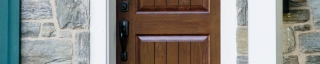 detail of replacement door