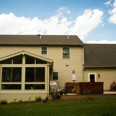 sunroom and patio