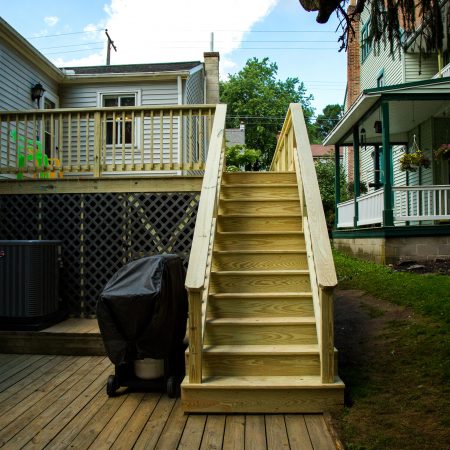 wooden deck