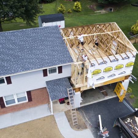 framing second floor home addition