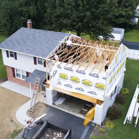 framing second floor home addition