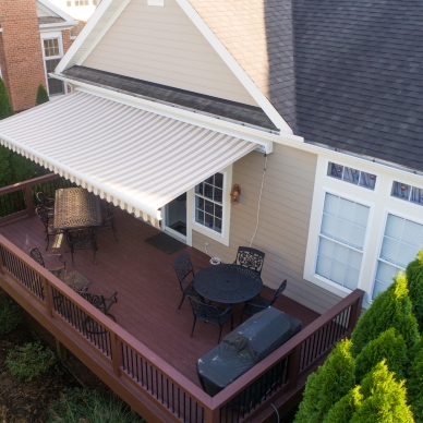 patio awning over deck