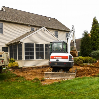 preparing foundation for home addition