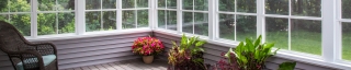 corner of a sunroom