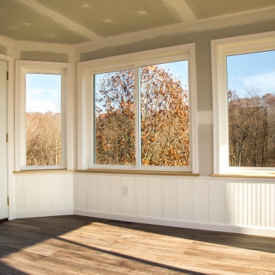 interior of patio enclosure