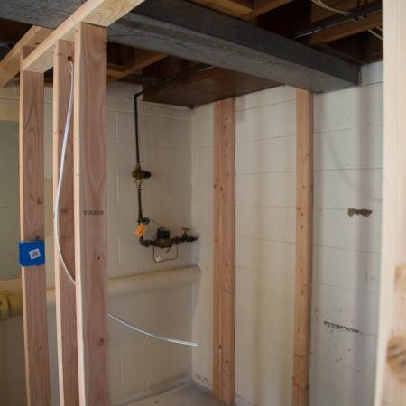 Silva - new framing during a bathroom remodel