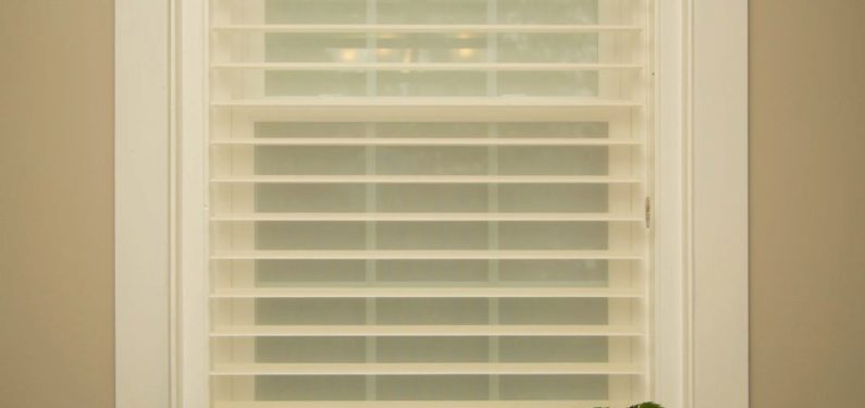 window with sheer blinds