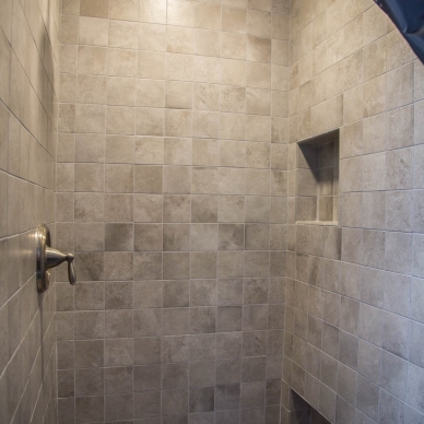 remodeled shower unit