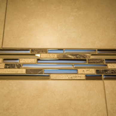 Keener - detail of custom tile