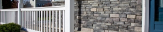 stone wall siding addition