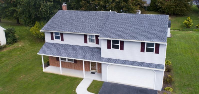 aerial view of second floor home addition