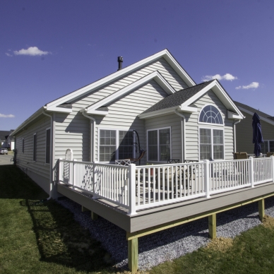 Jones - new vinyl deck and railings