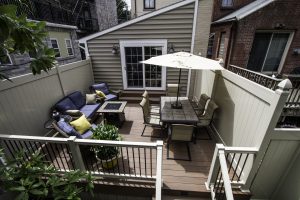 deck, fence and railings