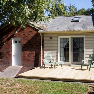 after adding a new decking for patio
