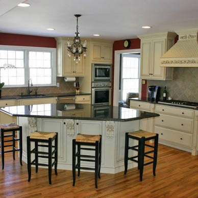 remodeled kitchen with island