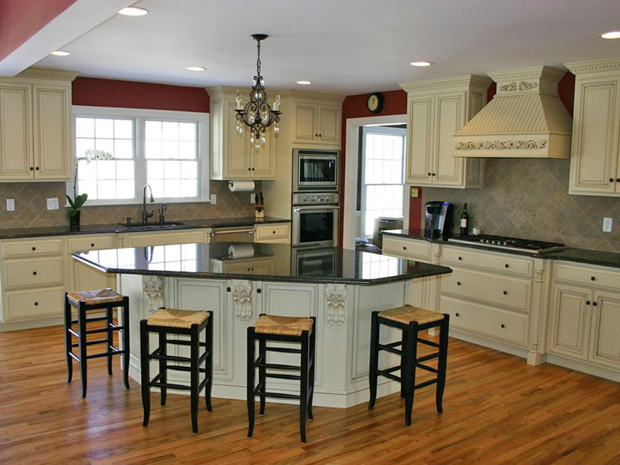 remodeled kitchen with island