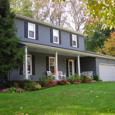 seaway windows on blue home