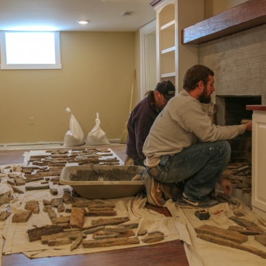 updating fireplace