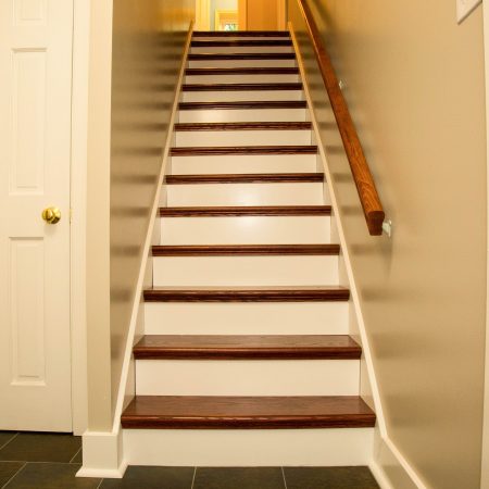 staircase remodel after