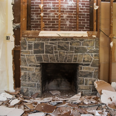 fireplace remodel