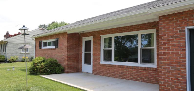 new windows and door weinhold - picture window with double-hung windows on sides