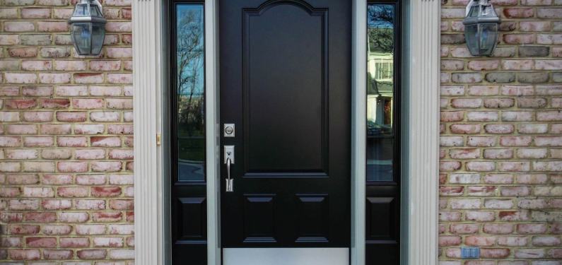 front entry door after