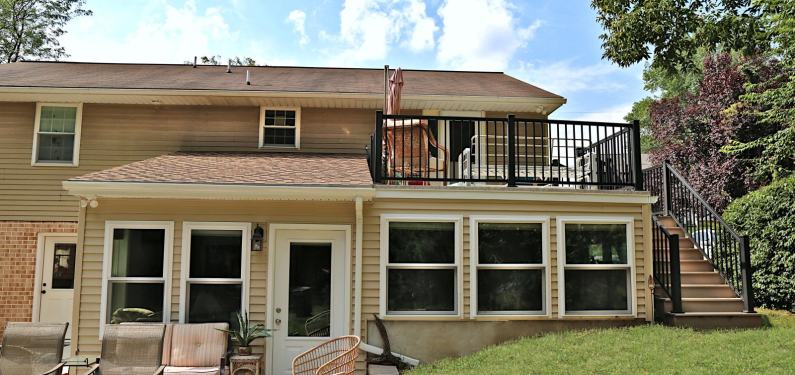 Clunnan - exterior front view of sunroom addition
