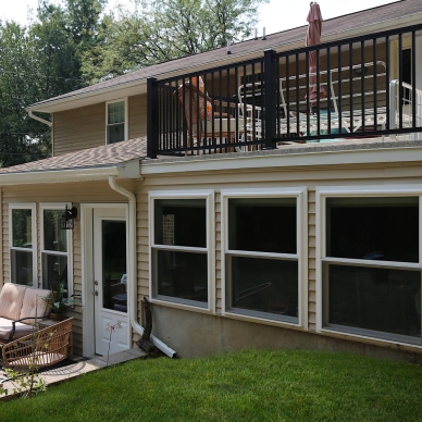 Clunnan - exterior of sunroom addition