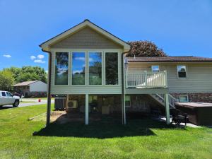 Mast - front exterior view of completed addition