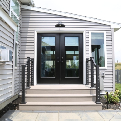 Ohara - closeup of addition doors and stairs
