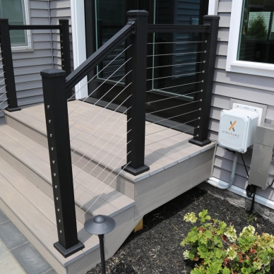 Ohara - detail of addition stairs and railings