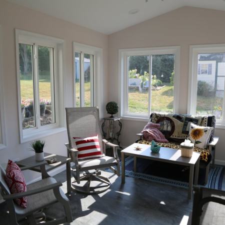 Wilson - interior view of addition windows and door