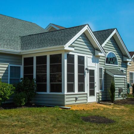 BURD - side view of completed three-season addition