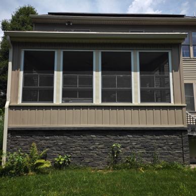 Ressler three-season addition - exterior view